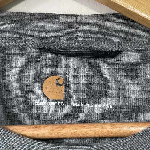 Carhartt Men's Base Force Heavyweight Crew in Grey - Picture 7 of 9